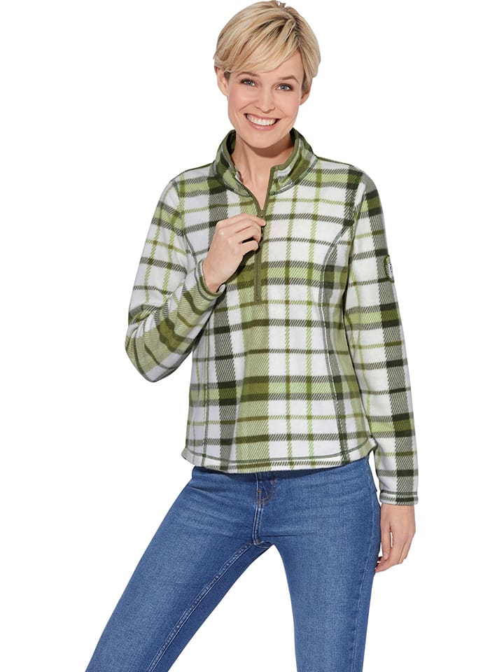 

WITT WEIDEN Флисовый пуловер бело-зеленого цвета