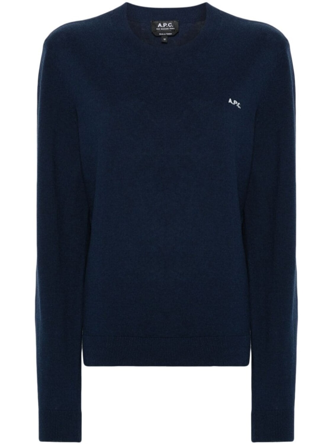 

A.P.C. джемпер с вышитым логотипом, синий