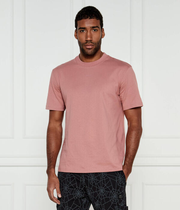 

Футболка Hugo Dapolino Relaxed Fit, розовый