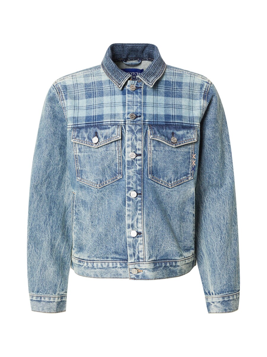 

Куртка межсезонная SCOTCH & SODA, цвет Blue denim/Light blue