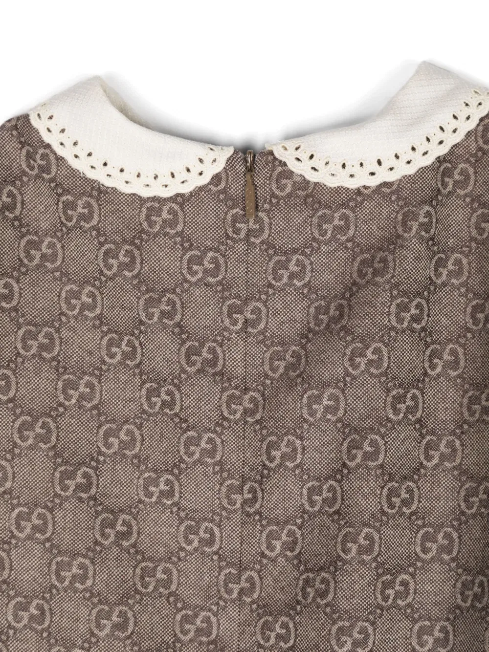 Шерстяное платье Gg Gucci Kids, коричневый — фото 3