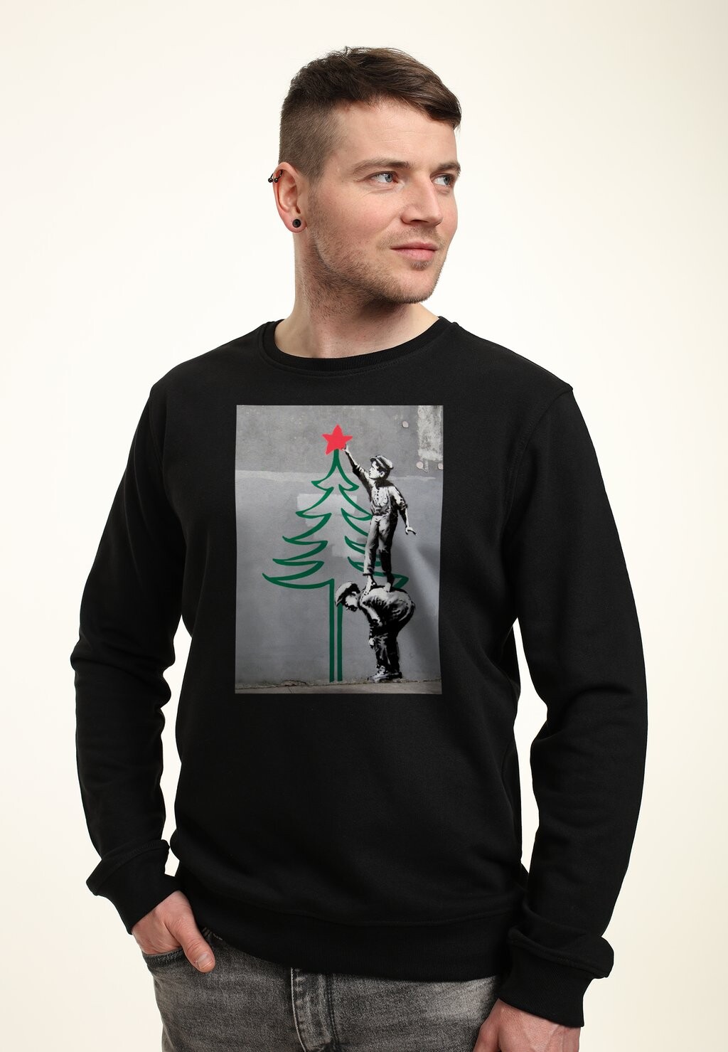 

Толстовка BANKSY CHRISTMAS TREE apoh London, черный