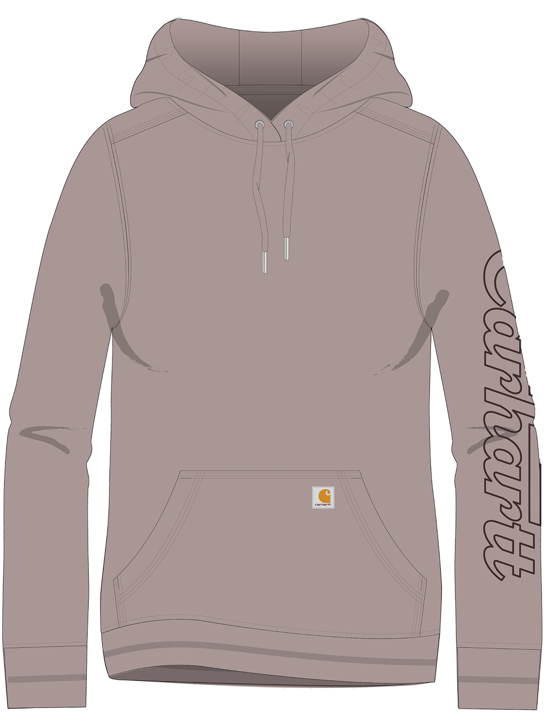 

Толстовка CARHARTT Kapuzen, цвет altrosa