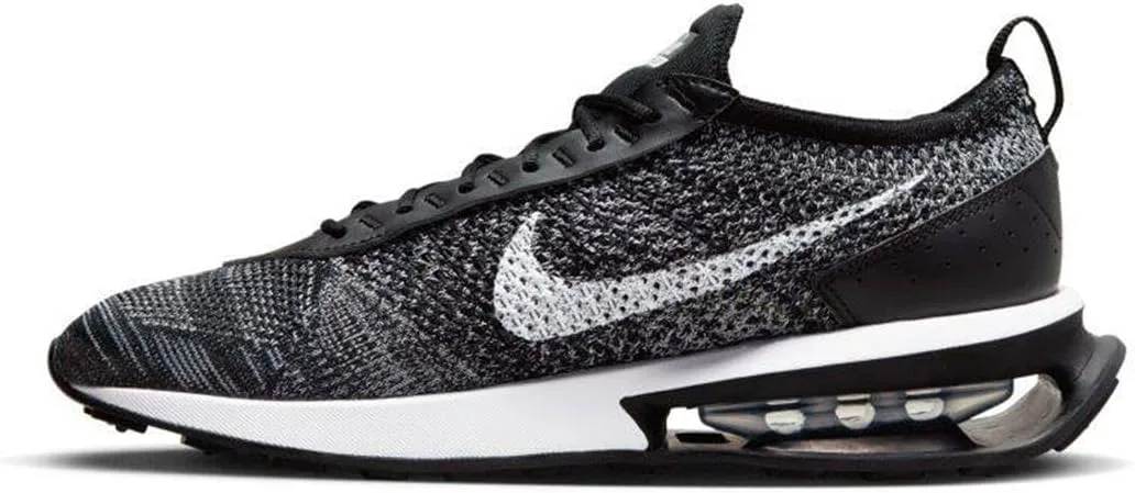 Мужские кроссовки Nike Air Max Flyknit Racer, черно-белый — фото 2