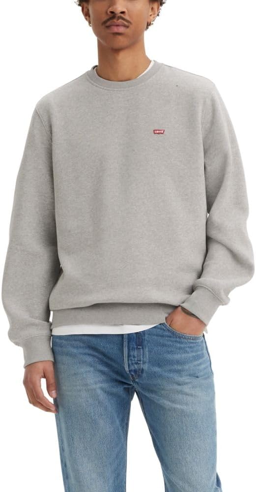 

Мужские толстовки Levi's с круглым вырезом, Mid Tone Grey Heather, Серый, Мужские толстовки Levi's с круглым вырезом, Mid Tone Grey Heather