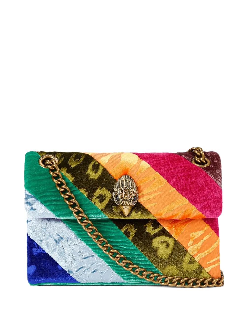 

Мини-сумка через плечо с кристаллами Kurt Geiger London, синий