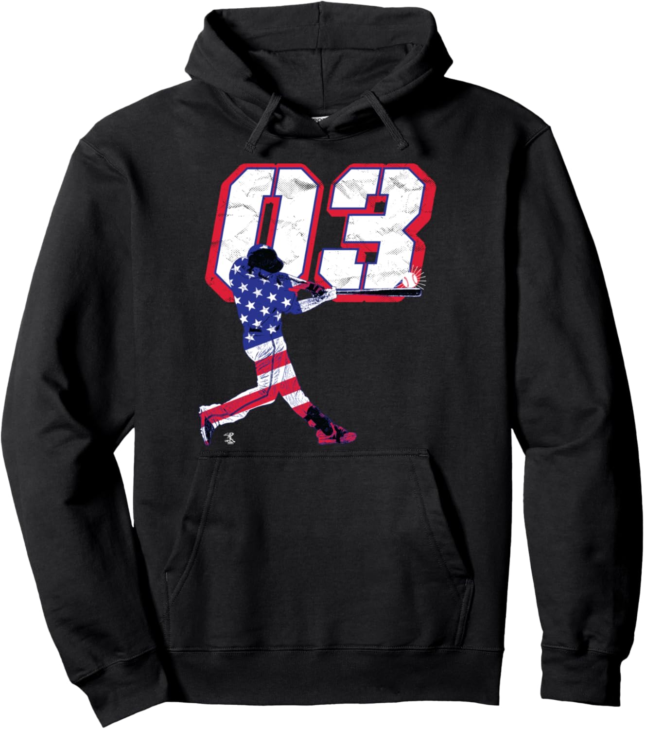 

Худи Blythe Harper Flag Silhouette GAMEDAY Ballpark Mvp, черный