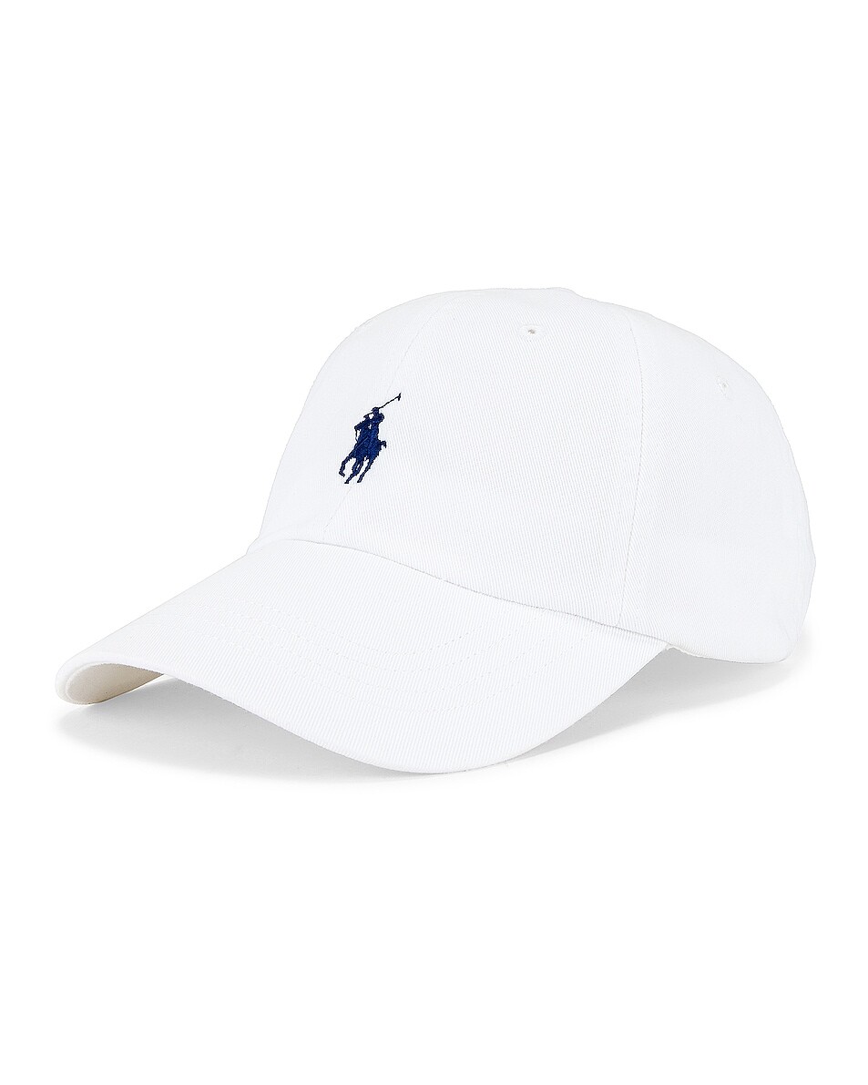 Кепка Polo Ralph Lauren Chino, цвет White & Marlin Blue — фото 2