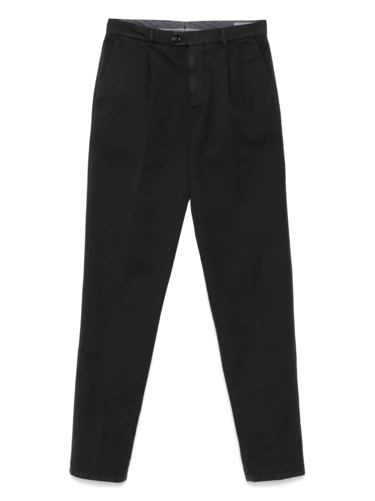 

Прямые брюки из хлопка Brunello Cucinelli, черный
