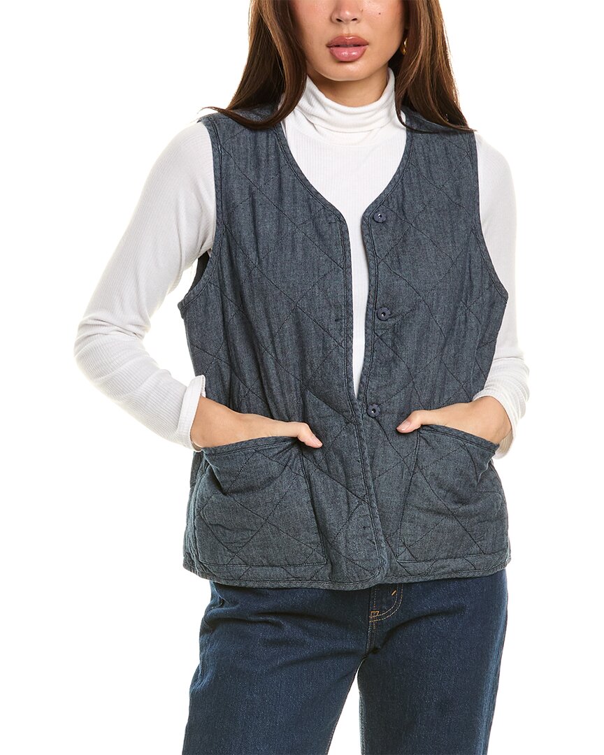 

Стеганый жилет EILEEN FISHER, синий