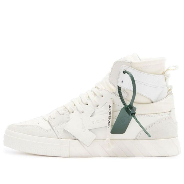 

Кроссовки vulcanized high-top 'white green' Off-White, белый