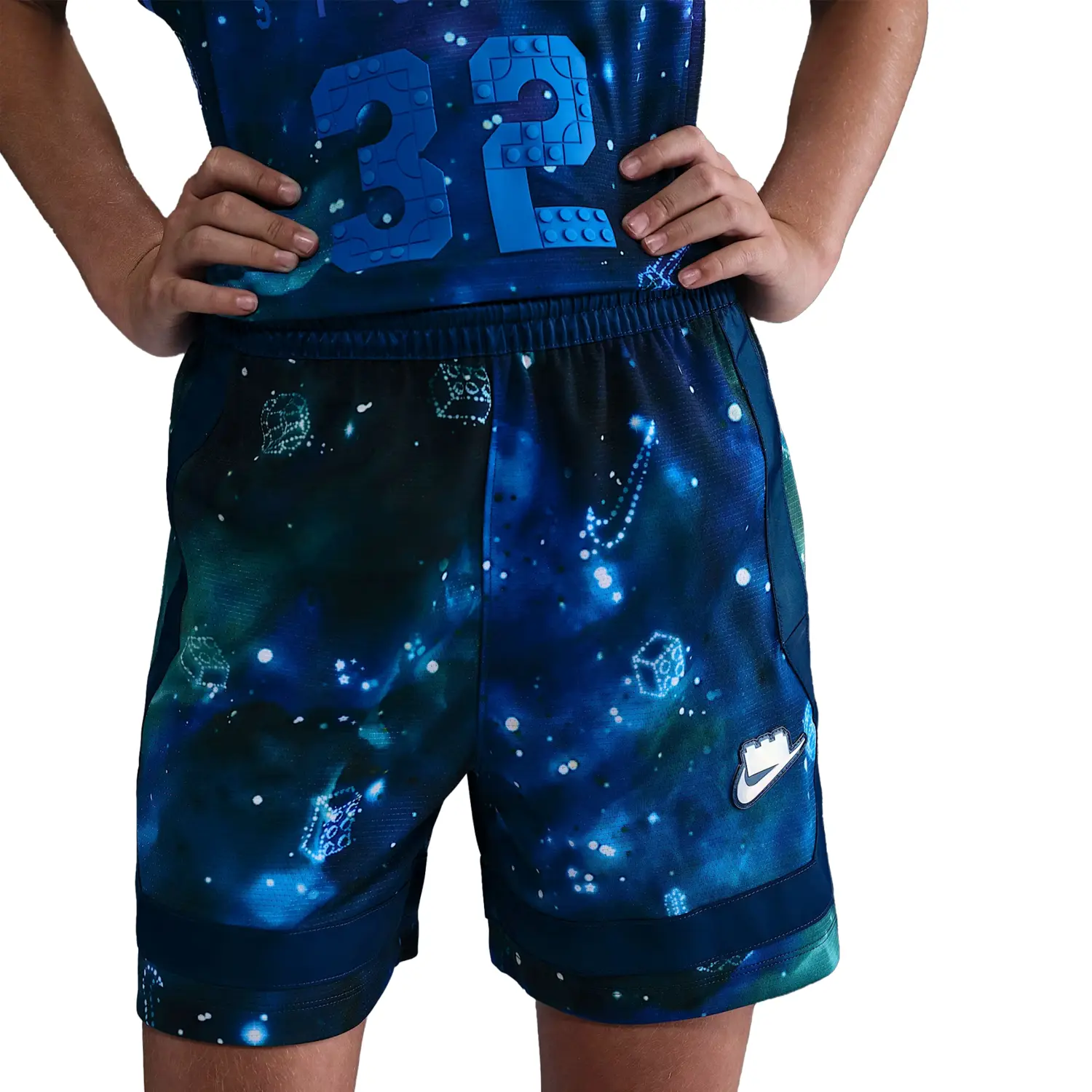 

LEGO Dri Fit FW25 Collection Crossover шорты детские Nike, синий/черный