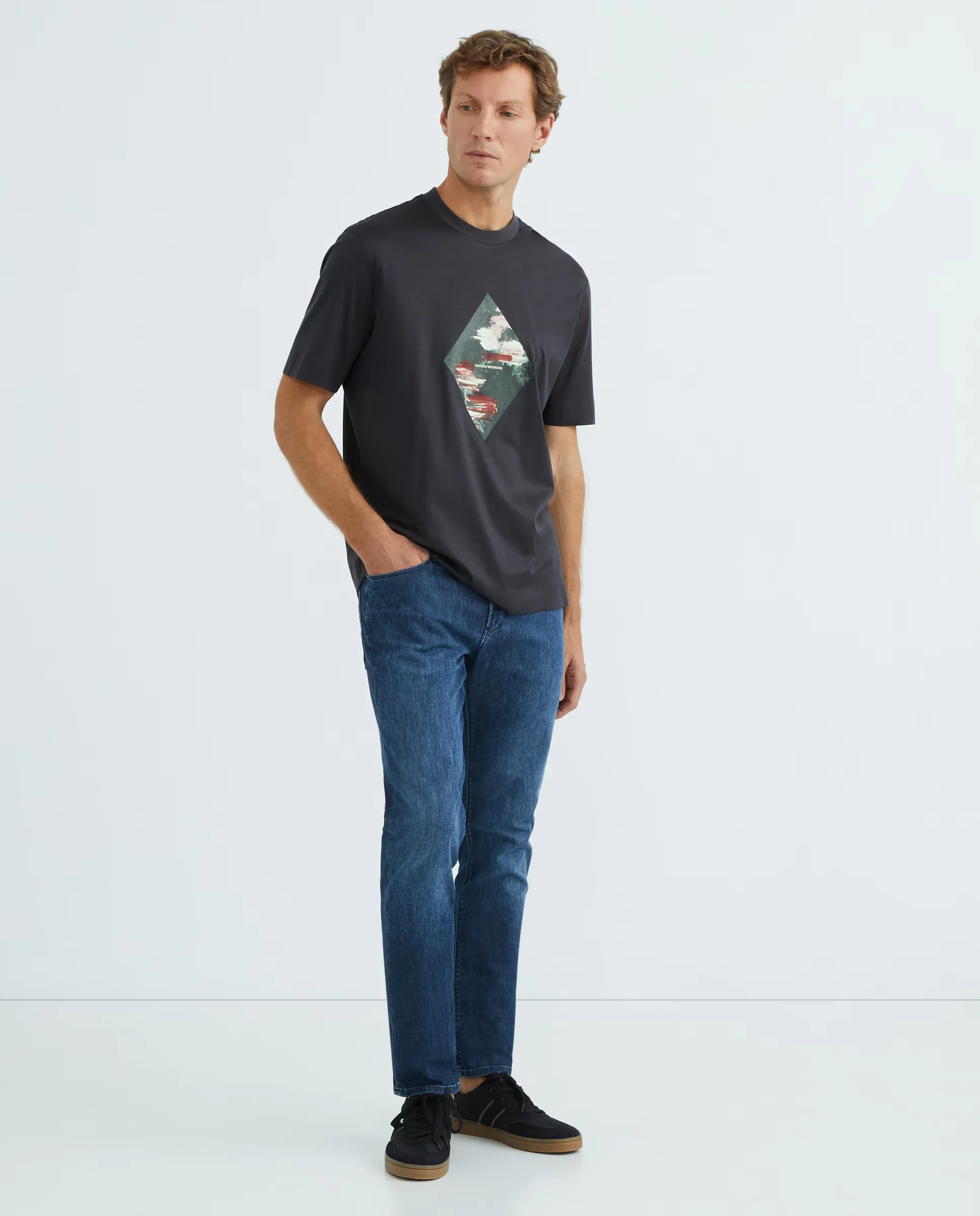 

Мужские джинсы Vaquero J06 slim fit, постиранные Emporio Armani, индиго/синий