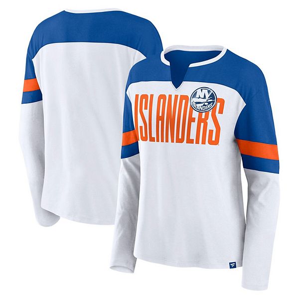 

Женская белая/royal футболка New York Islanders Frozen с длинным рукавом и V-образным вырезом Fanatics, Белый, Женская белая/royal футболка New York Islanders Frozen с длинным рукавом и V-образным вырезом Fanatics
