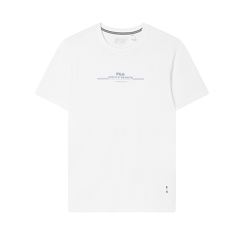 

FILA Белая футболка мужская стандартная White, Белый, FILA Белая футболка мужская стандартная White