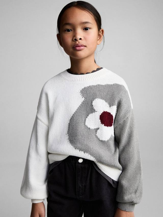 

Детские джинсы с поясом-мешочком Mango, Open Grey