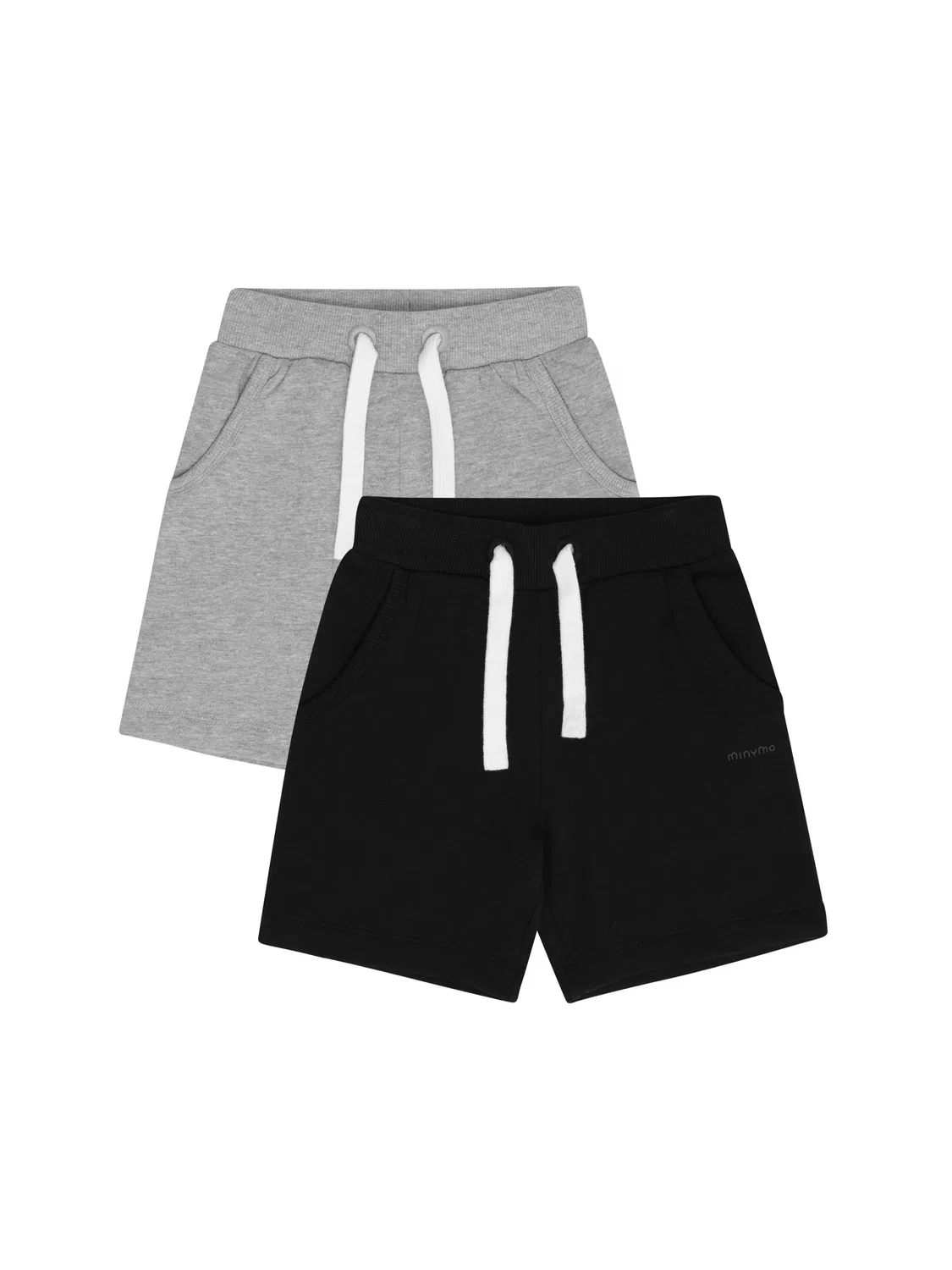 Обычные штаны 'MIBoys 2er-Pack' Minymo, Grey/Black