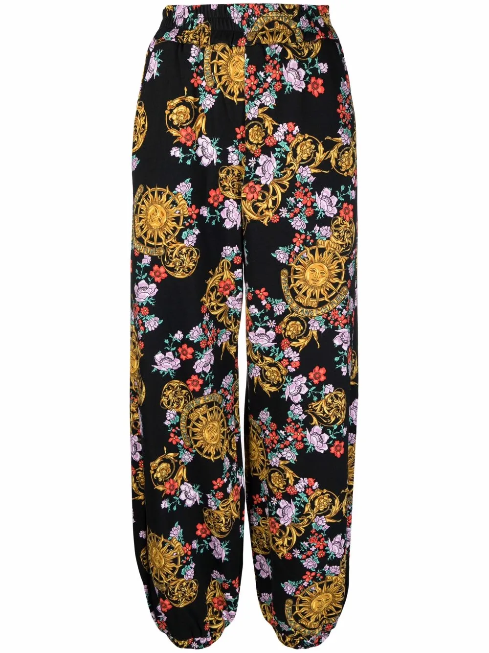 

Брюки Sun Flower Garland Versace Jeans Couture, черный