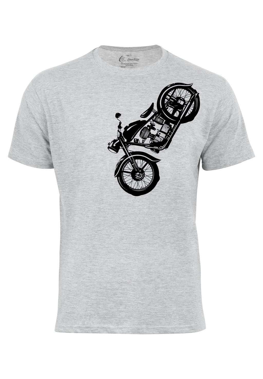 

Футболка с принтом VINTAGE MOTORCYCLE Cotton Prime, цвет grau