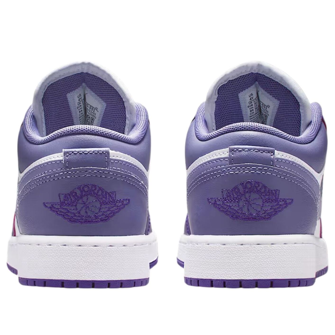 Кроссовки (GS) Air Jordan 1 Low 'Court Purple Dusty Amethyst' — фото 4