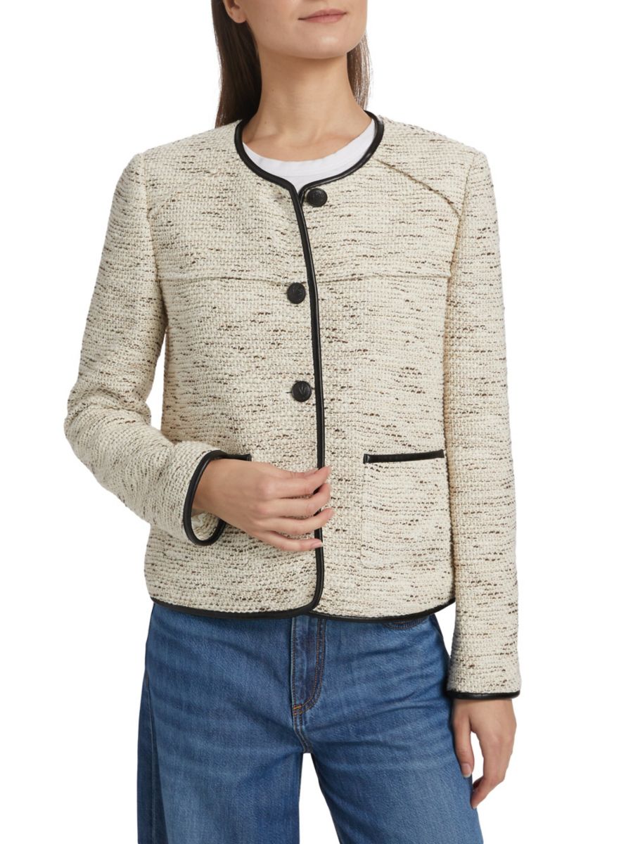 

Пиджак из итальянского твида Mirabelle rag & bone, слоновая кость