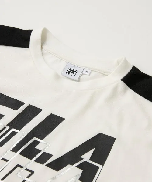 Детская футболка FILA с логотипом чёрная — фото 3