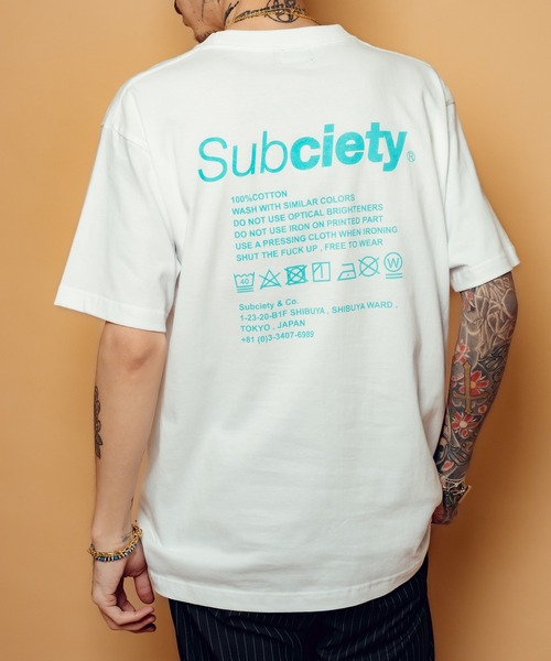 

Футболка с принтом Subciety, белый