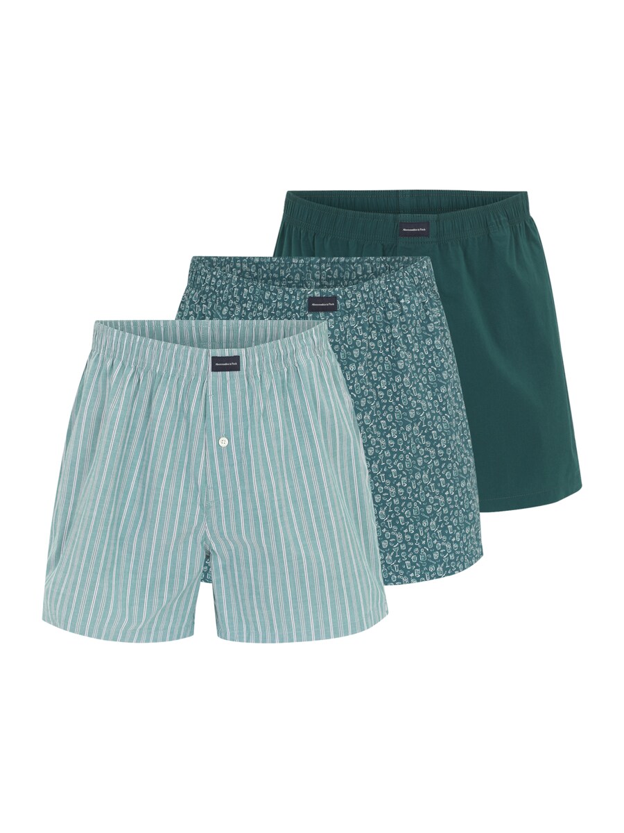 

Боксерские шорты Abercrombie & Fitch, цвет Green/Jade/Fir