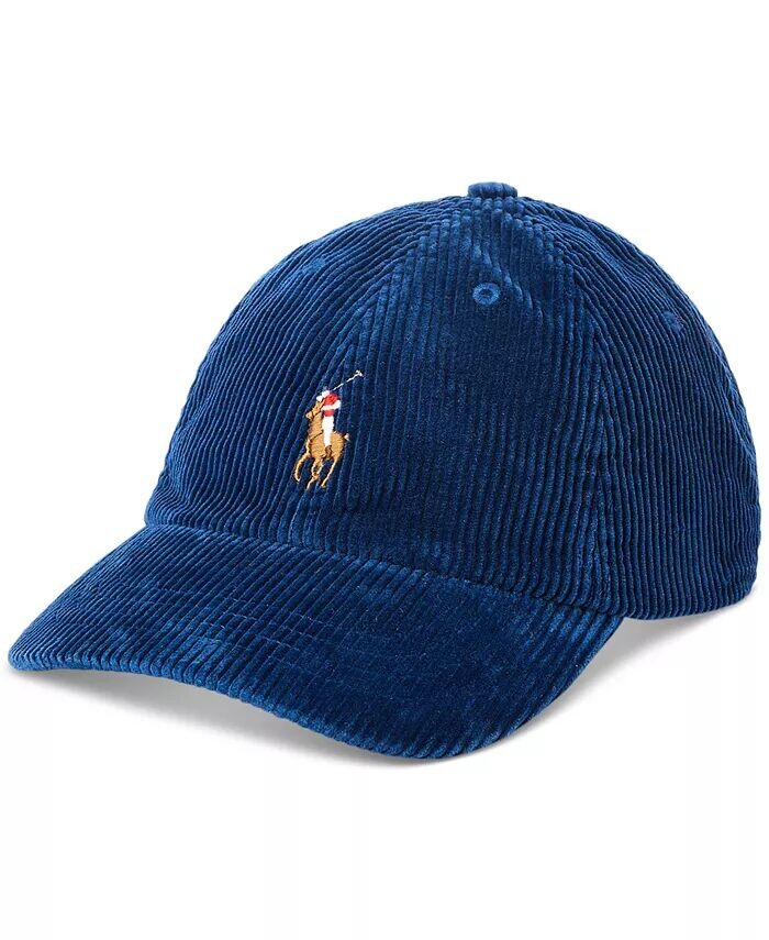 

Мужская вельветовая бейсболка Polo Ralph Lauren, синий