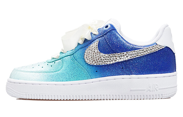 

Кроссовки Nike Air Force 1 Skateboard Shoes Women's Low-Top Blue Silver