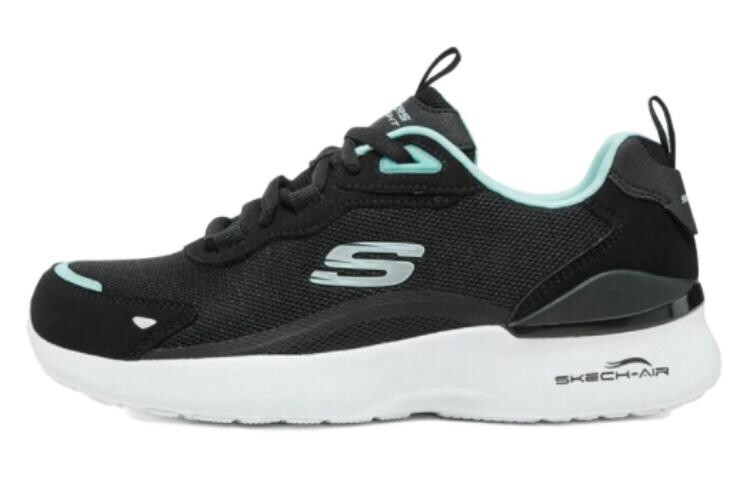 

Кроссовки женские с низким верхом, черные/зеленые Skechers