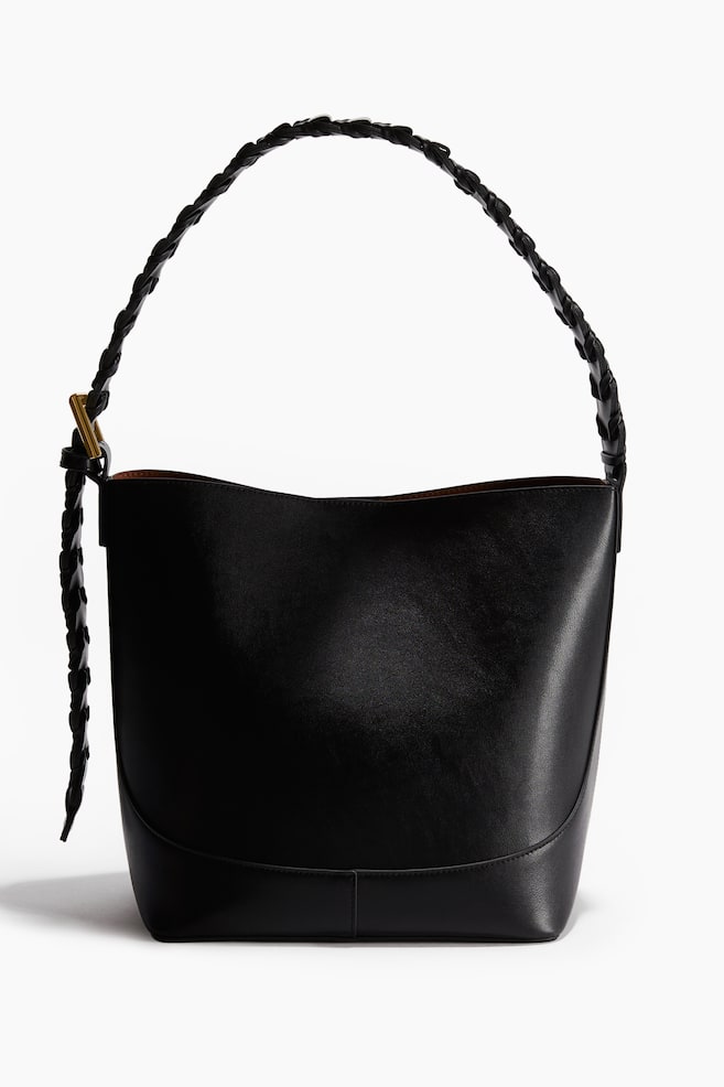 

Сумка через плечо с плетеным ремнем H&M, черный