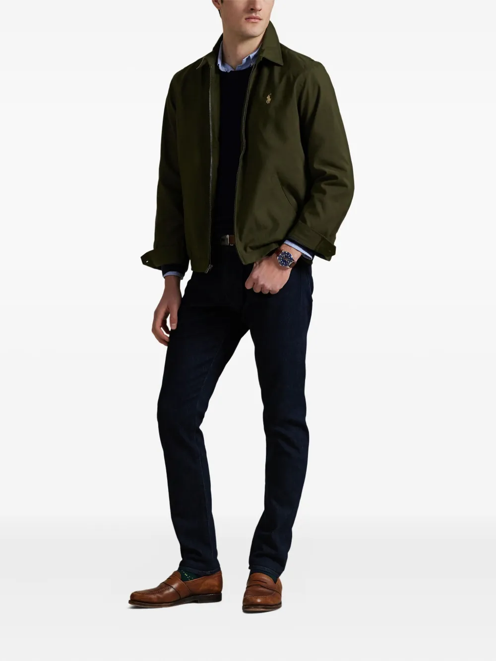 Куртка Polo Ralph Lauren Twill Bi-Swing, зеленый — фото 2