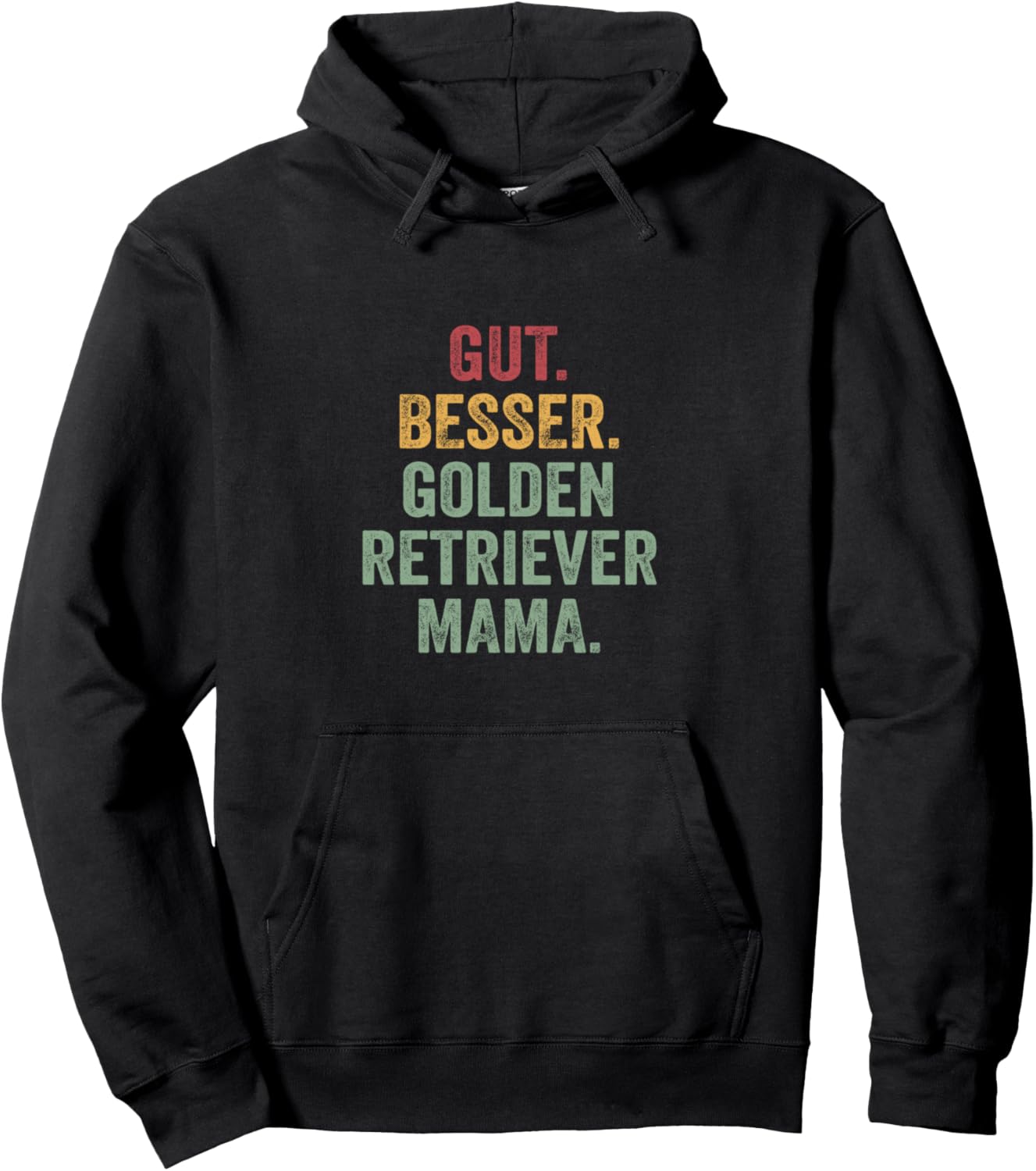

Толстовка Gut besser Golden Retriever Mama, черный