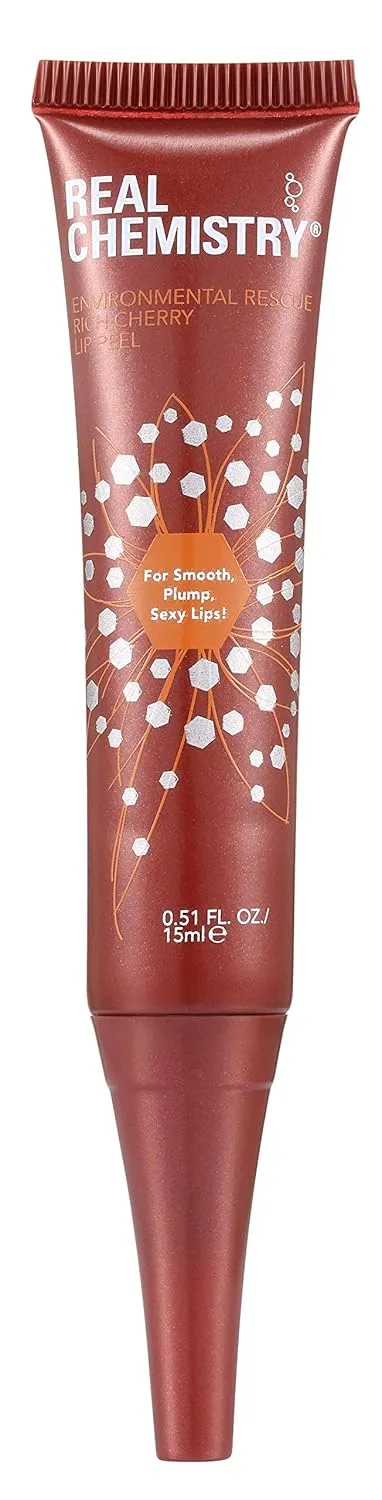 Бальзам для губ Real Chemistry Environmental Rescue Rich Cherry Lip Peel, 0,5 унции. 14.18 г (1 шт.) — фото 4