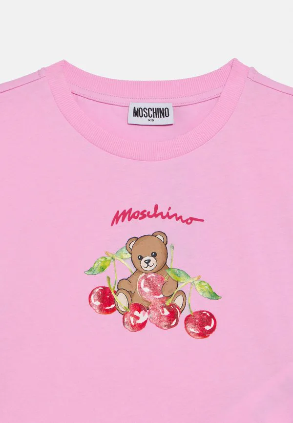 Футболка с дополнительным принтом Moschino, Bonbon Pink — фото 3