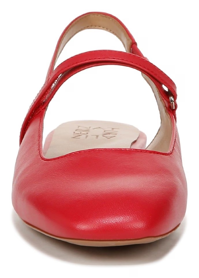 Туфли-балетки с ремешком на пятке Connie mary jane от Naturalizer, crantini red leather — фото 3