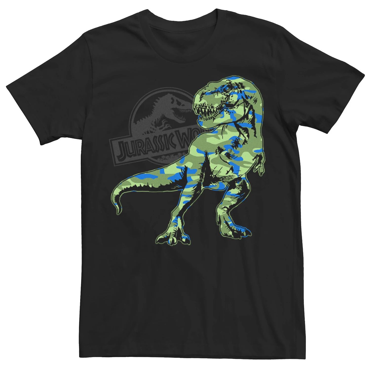 

Мужская футболка Jurassic World Camo T-Rex Fill Licensed Character