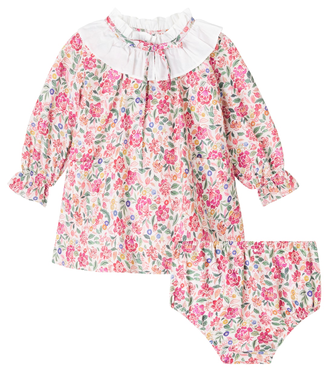 

Комплект из цветочного платья и панталон Baby Odisea La Coqueta, Pink Floral