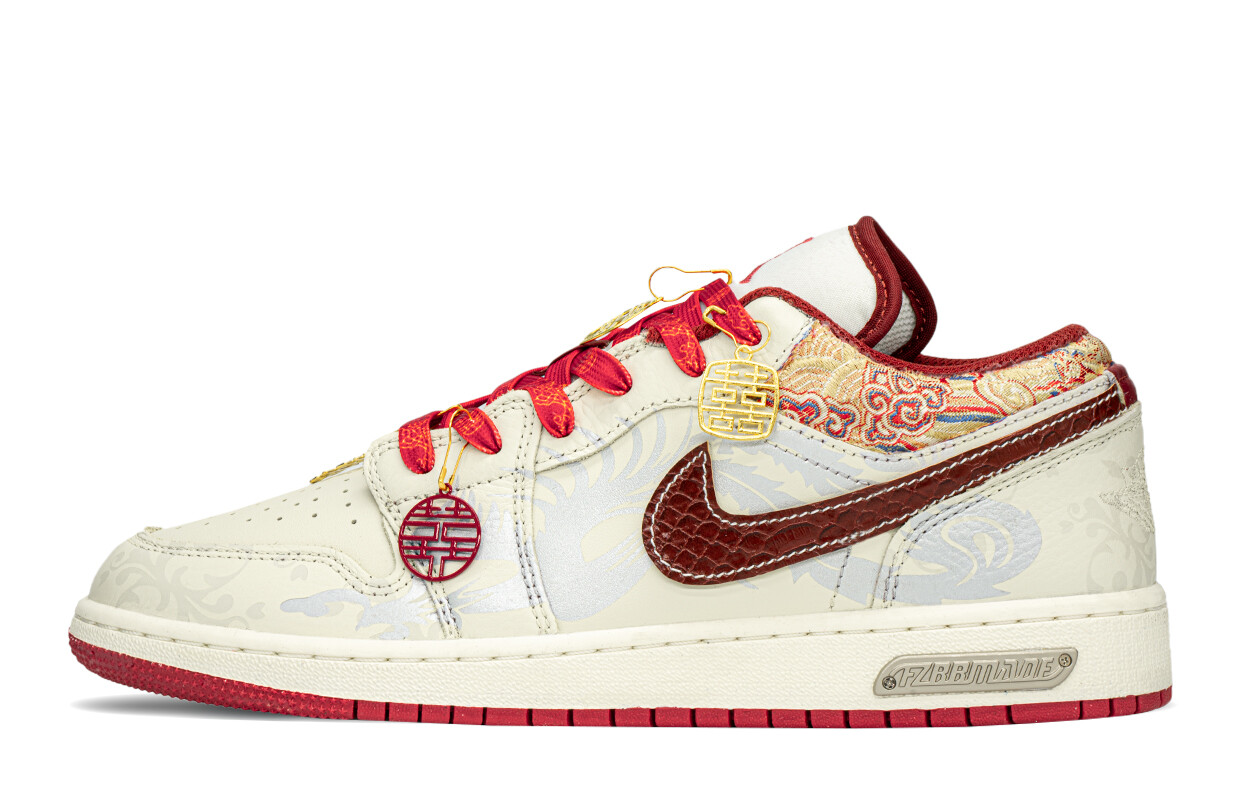 

Баскетбольные кроссовки Air 1 для детей, начальная школа Jordan, цвет Red Silver
