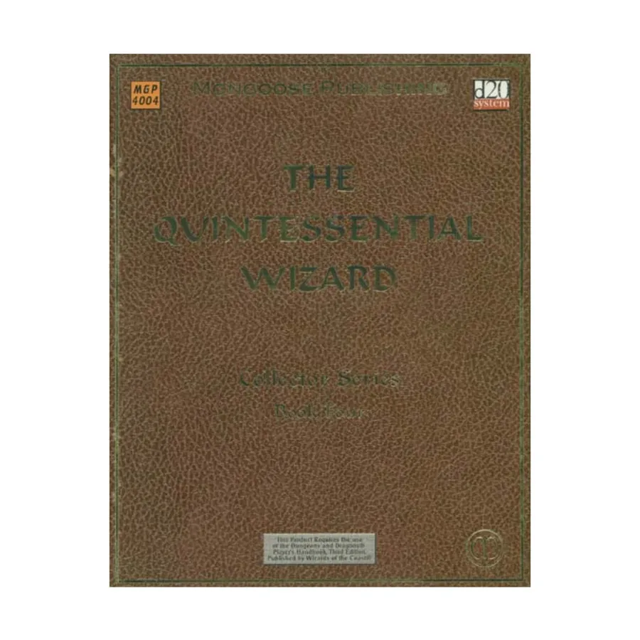 

Quintessential Wizard, Quintessential Collector Series (d20), мягкая обложка