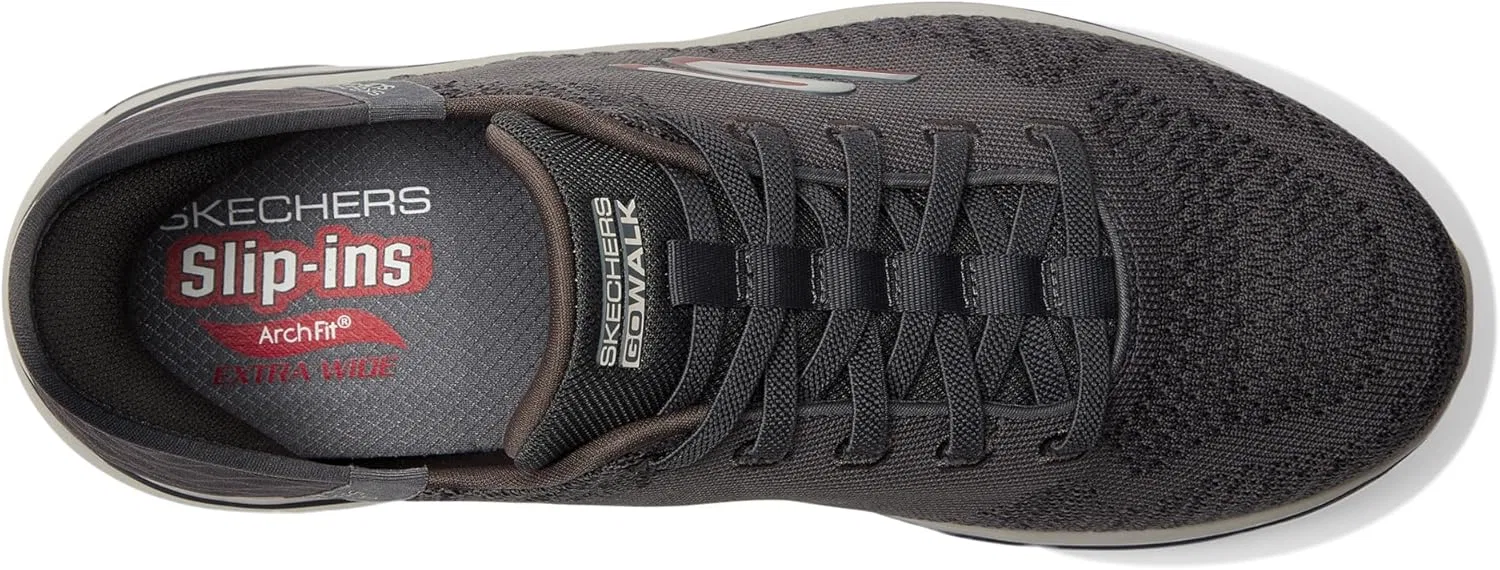 Мужские кроссовки Skechers Go Walk Arch Fit 2.0 - GrandSneaker, Charcoal Red — фото 3