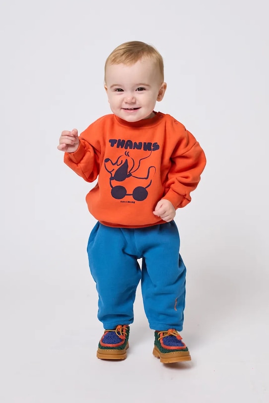 

Детский спортивный костюм Rolling Dog из хлопка Bobo Choses, оранжевый