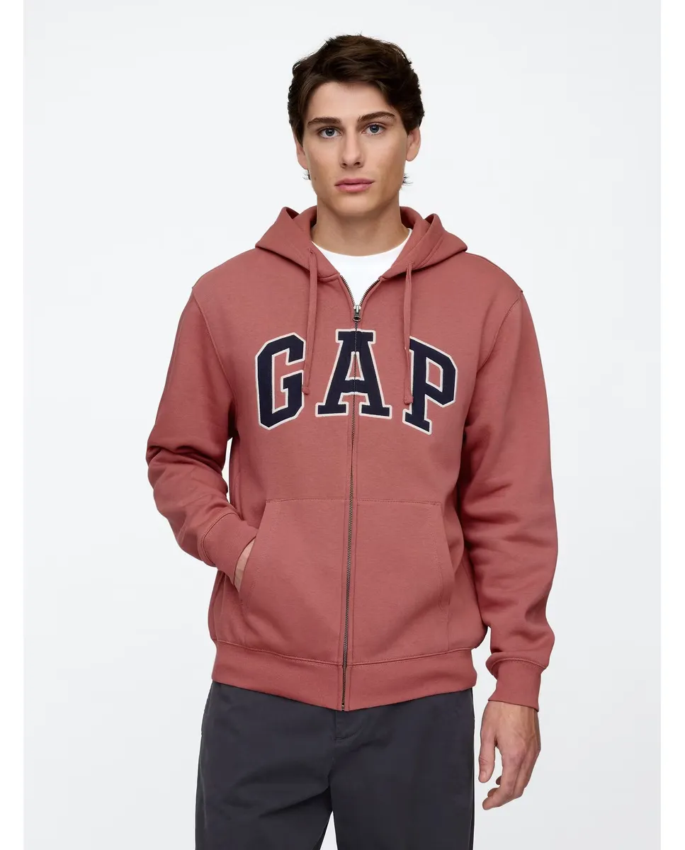 

Мужская толстовка с капюшоном и длинными рукавами Gap, красный