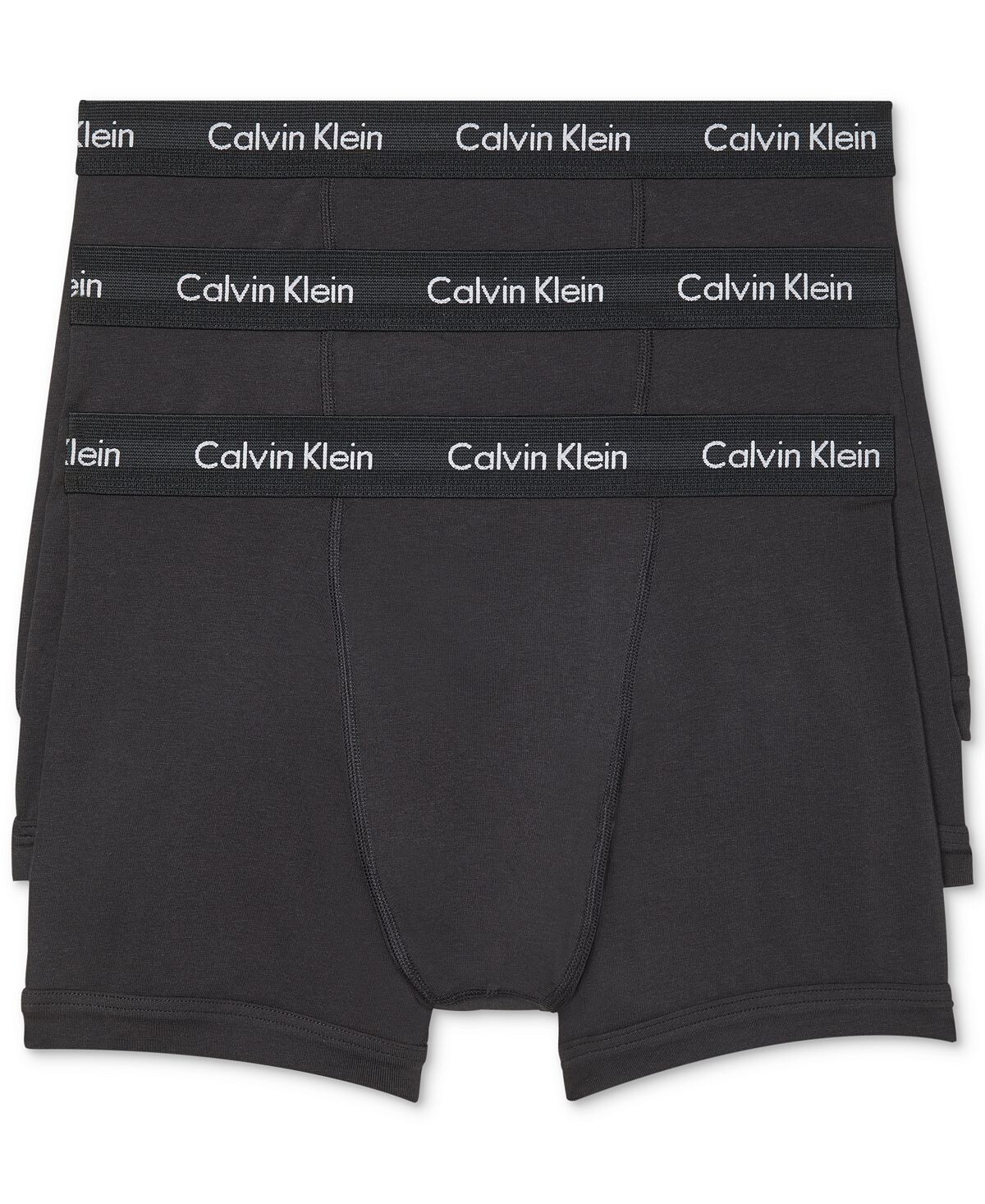 

Мужские трусы-боксеры из хлопка стрейч, 3 шт., нижнее белье Calvin Klein