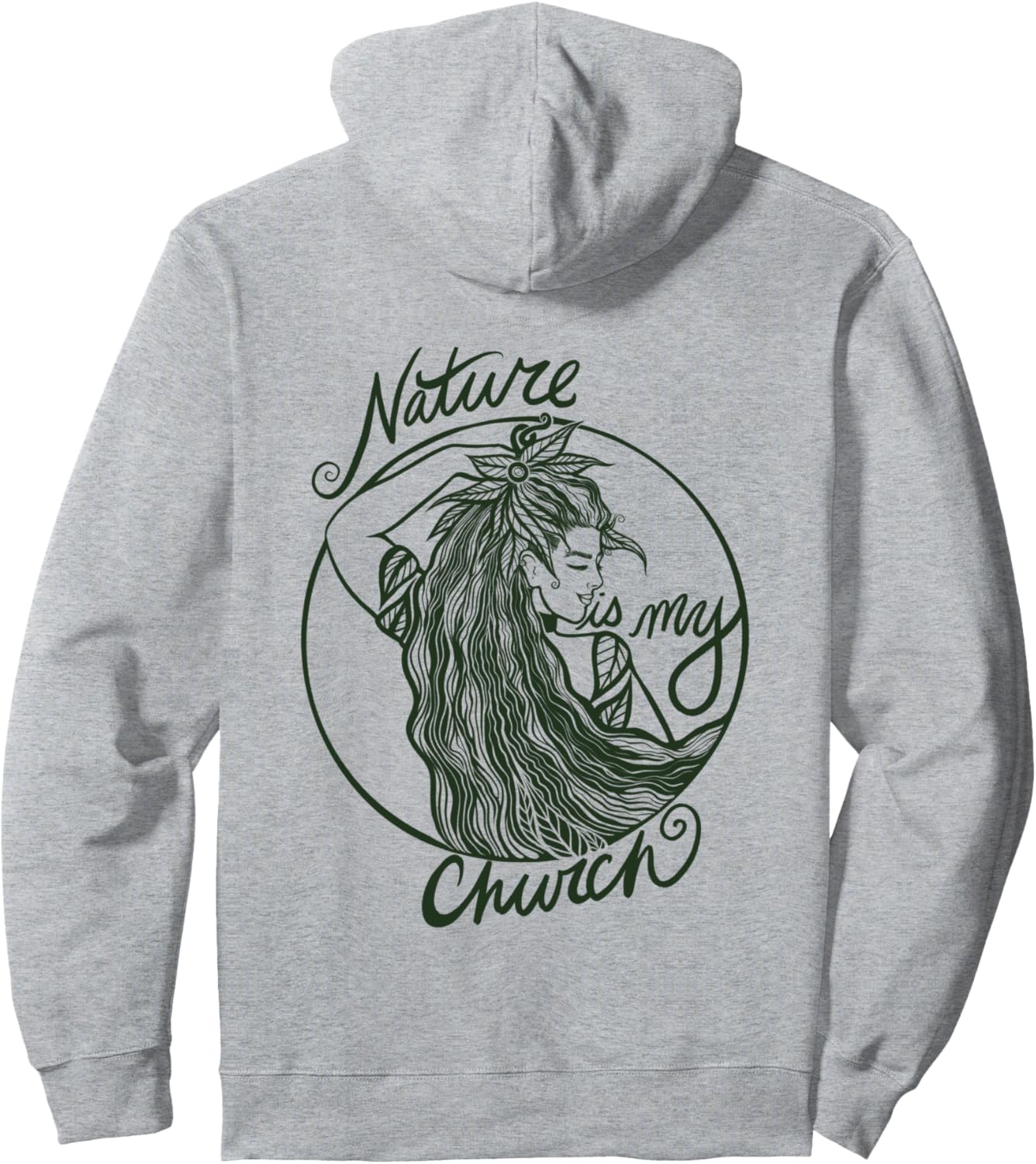 

Природа - моя церковь. Зеленая Ведьма. Искусство викканства. Иллюстрации в стиле викканской ведьмы. Толстовка в деревенском стиле с изображением сада Pagan Snugg