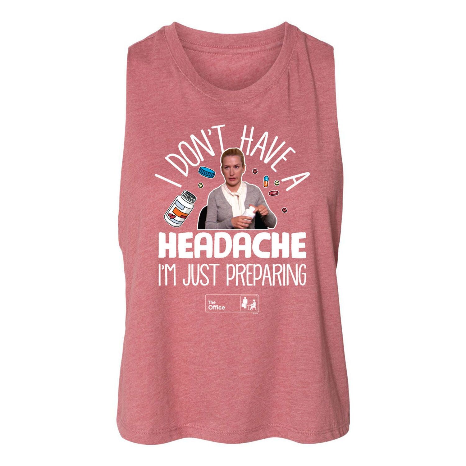 

Укороченная майка The Office Headache для юниоров Licensed Character, розовый