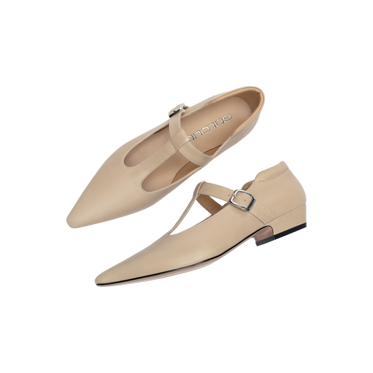 Туфли женские повседневные Women's Casual Shoes Women's Goldlion, цвет Light Apricot — фото 4