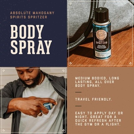 18.21 Man Made Men's Spirits Spritzer 3,4 унции Стойкий спрей для всего тела с мужскими ароматами Абсолютного красного дерева — фото 2