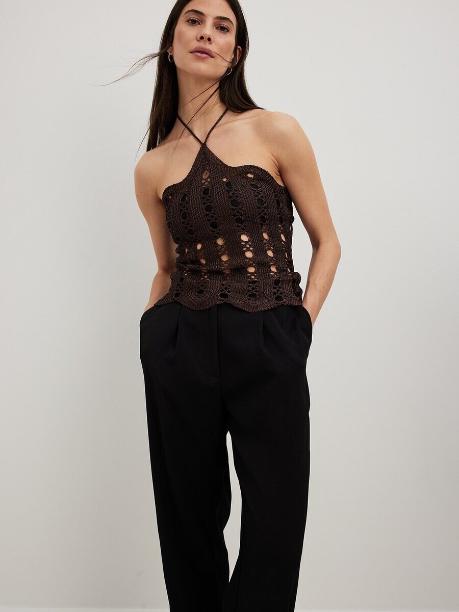 

Топ NA-KD Knitted Top, цвет Chocolate
